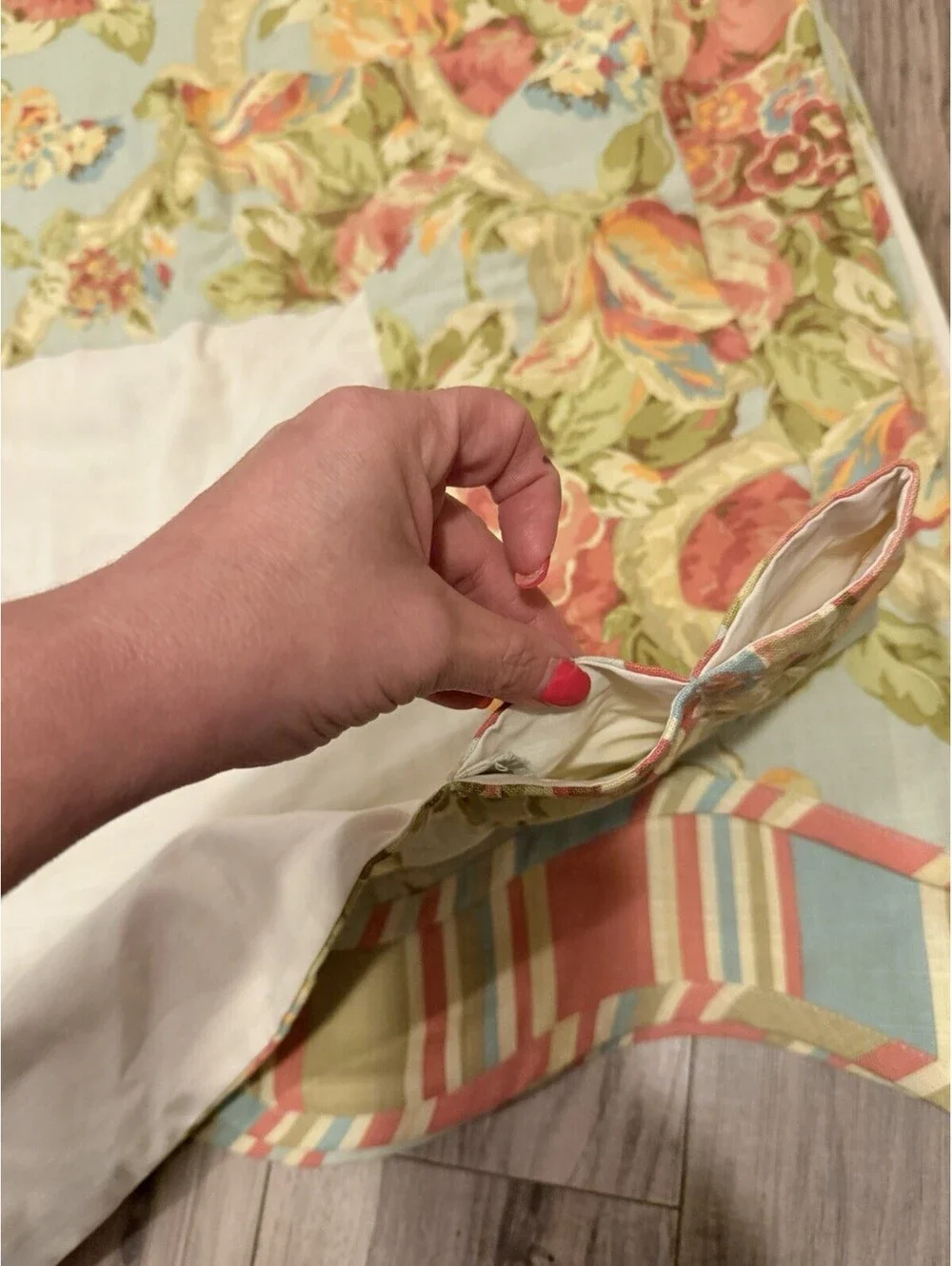 Vintage Waverly Home Classics 4 Valance Panels Floral 50